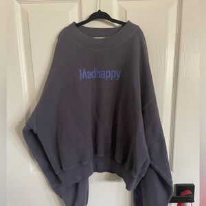 Madhappy purple gray long sleeve top size small